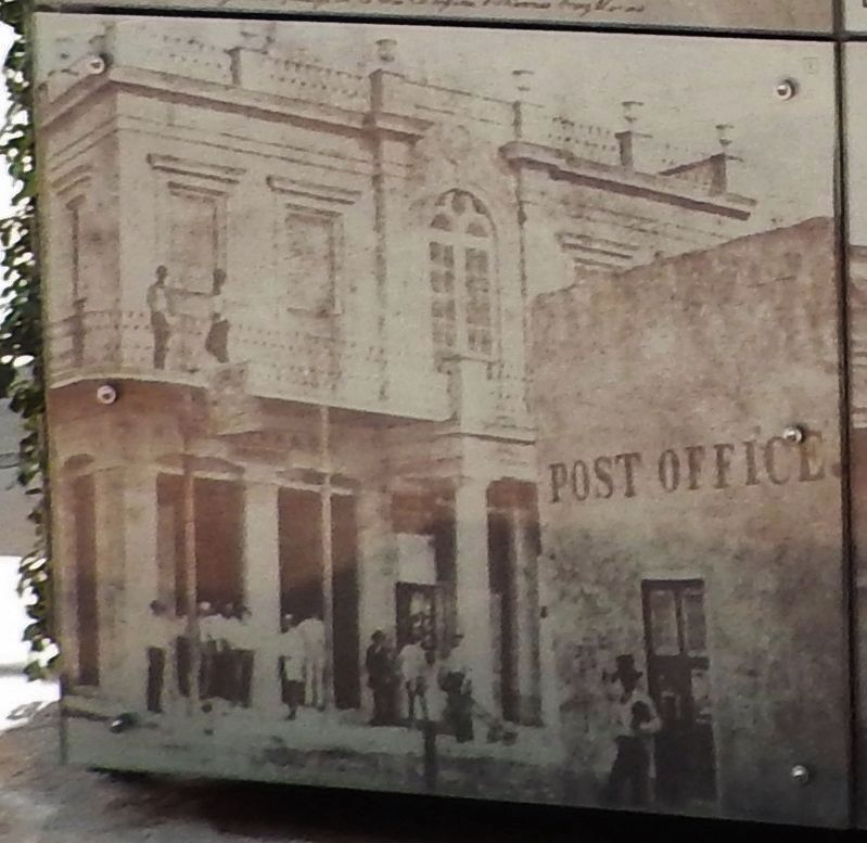 Marker detail: French Building and U.S. Post Office, San Antonio, Texas, 1861. Click for full size. Marker detail: French Building and U.S. Post Office, San Antonio, Texas, 1861 image. Click for full size.