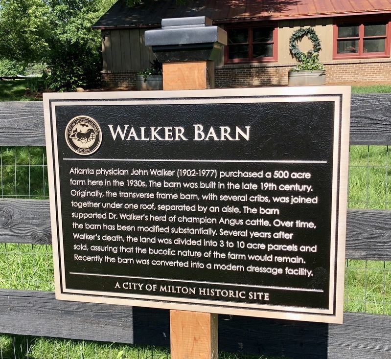 Walker Barn Marker image. Click for full size.