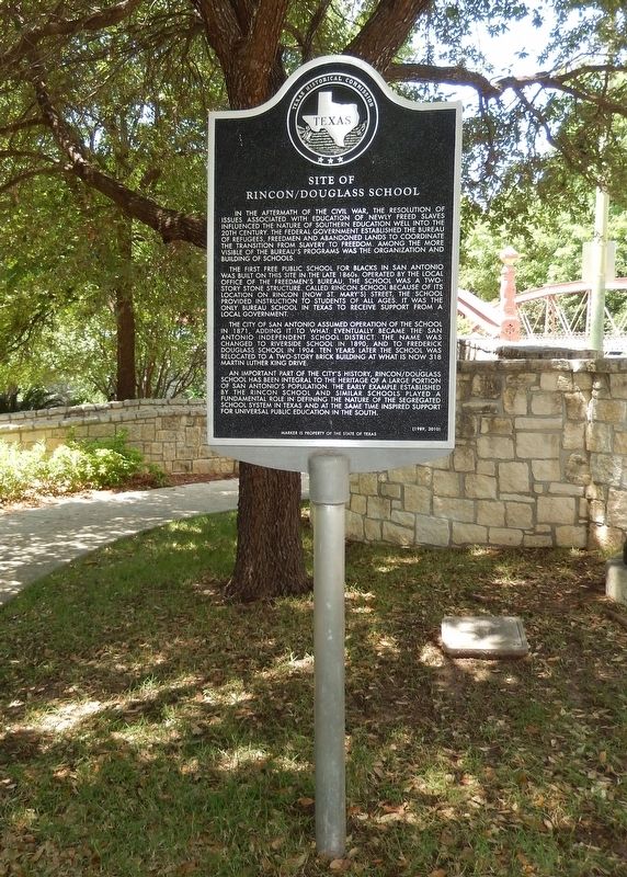 Site of Rincon/Douglass School Marker (<i>tall view</i>) image. Click for full size.