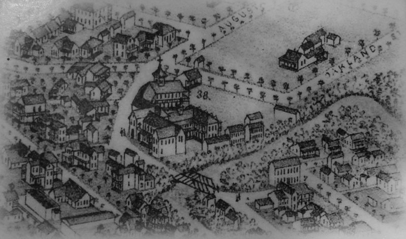Marker detail: Ursuline Academy, San Antonio - 1886 image. Click for full size.