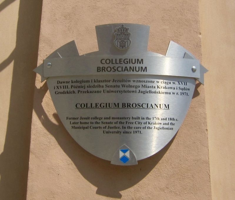 Collegium Broscianum Marker image. Click for full size.