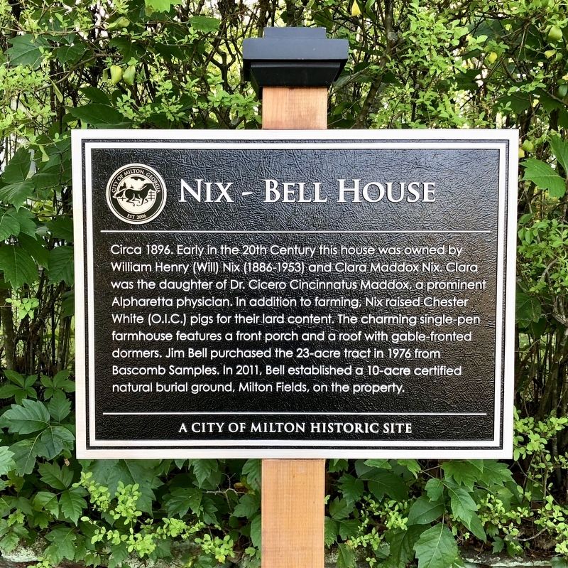 Nix - Bell House Marker. Click for full size. Nix - Bell House Marker image. Click for full size.