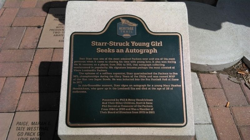 Starr-Struck Young Girl Seeks an Autograph Marker image. Click for full size.