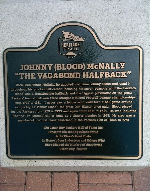 Johnny (Blood) McNally Marker image. Click for full size.