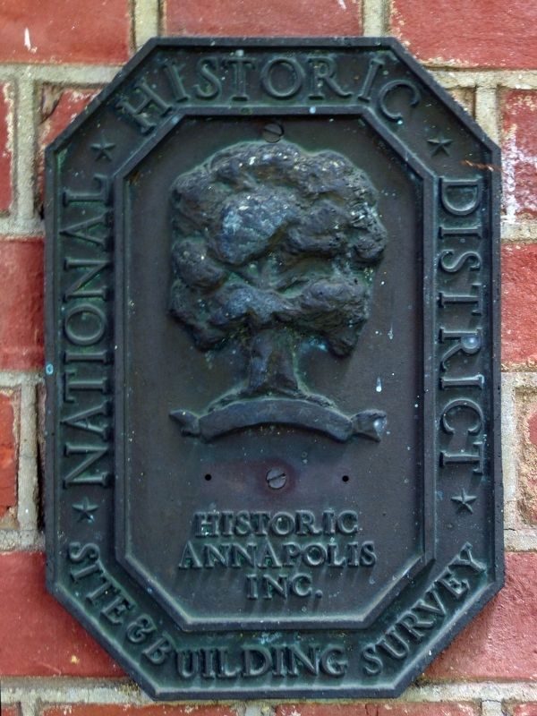 National Historic District<br>Historic Annapolis Inc.<br>Site & Building Survey. Click for full size. National Historic District<br>Historic Annapolis Inc.<br>Site & Building Survey image. Click for full size.
