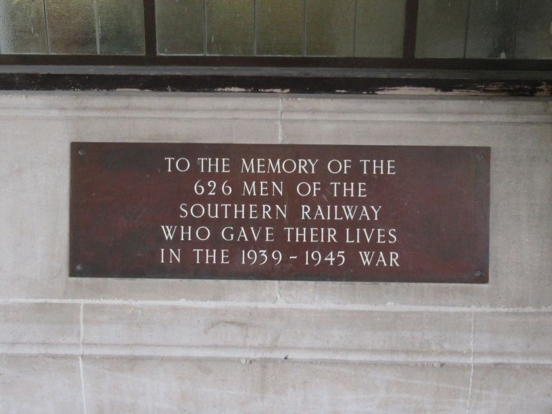 Southern Railway World War II Memorial image. Click for full size.