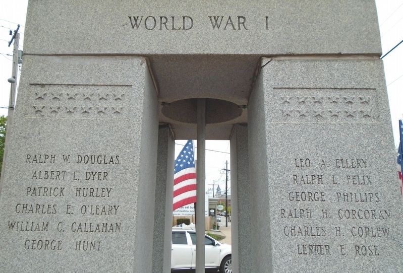 War Memorial World War I Honored Dead image. Click for full size.