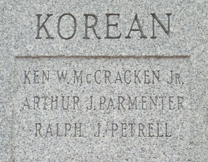 War Memorial Korean War Honored Dead image. Click for full size.