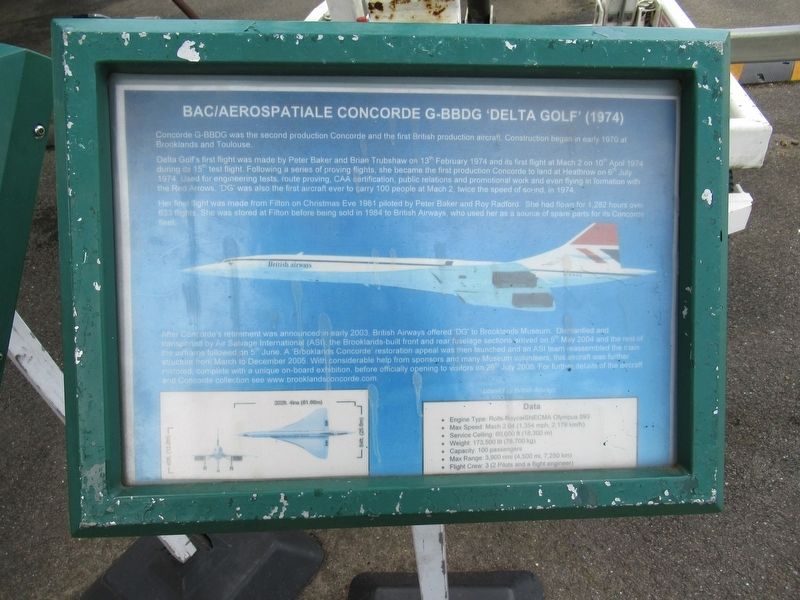 BAC/Aerospatiale Concorde Marker image. Click for full size.