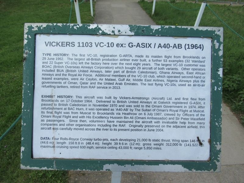 Vickers 1103 VC-10 Marker image. Click for full size.