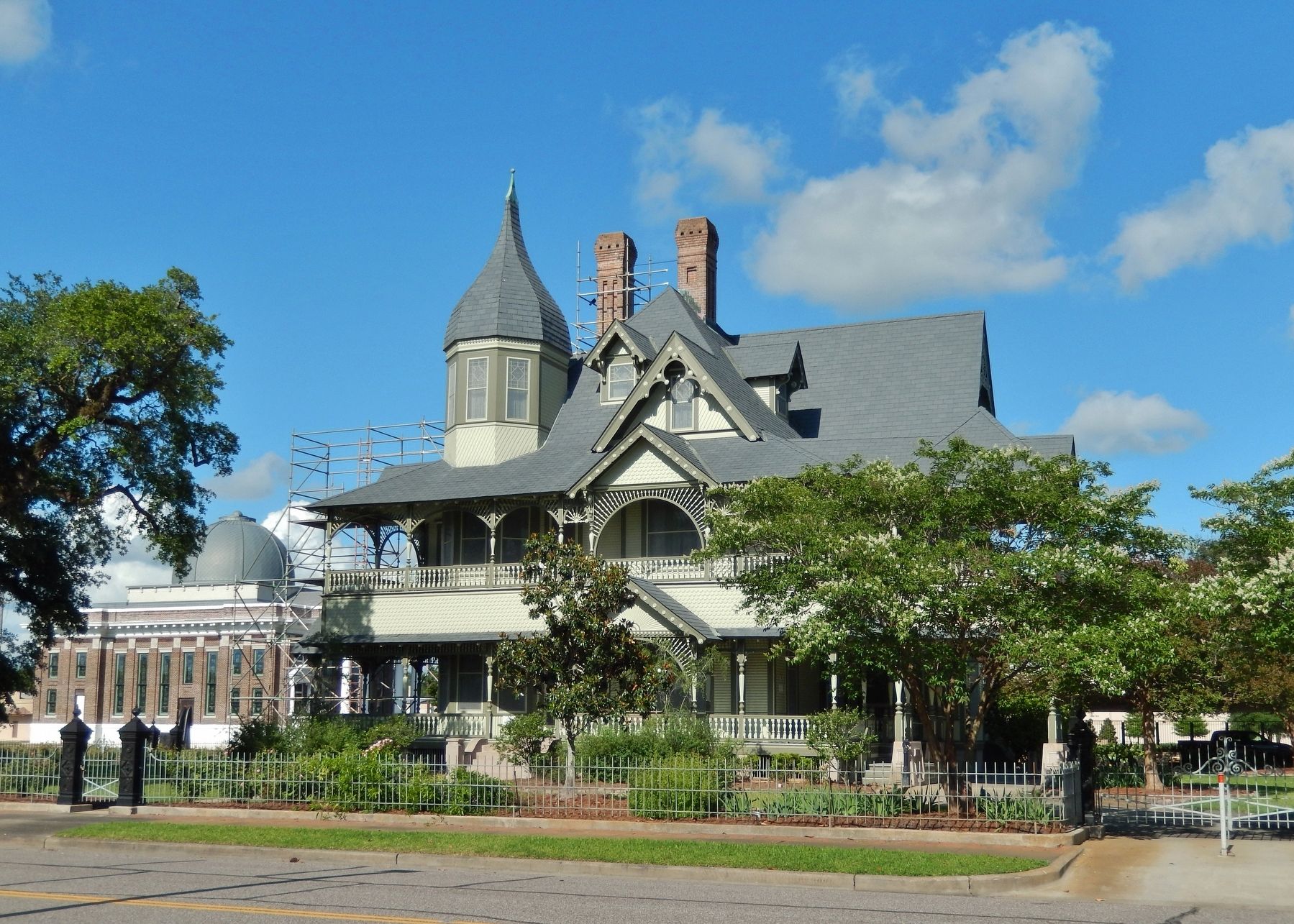 W. H. Stark House (<i>wide view from 6th Street, near marker</i>). Click for full size. W. H. Stark House (<i>wide view from 6th Street, near marker</i>) image. Click for full size.