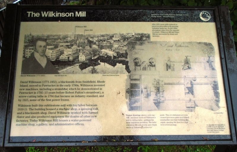 The Wilkinson Mill Marker image. Click for full size.