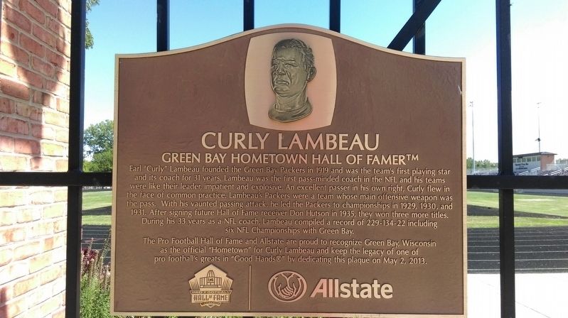 Curly Lambeau Marker image. Click for full size.