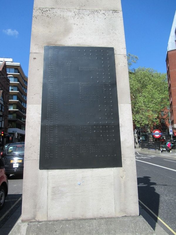 Royal Fusiliers Memorial. Click for full size. Royal Fusiliers Memorial image. Click for full size.