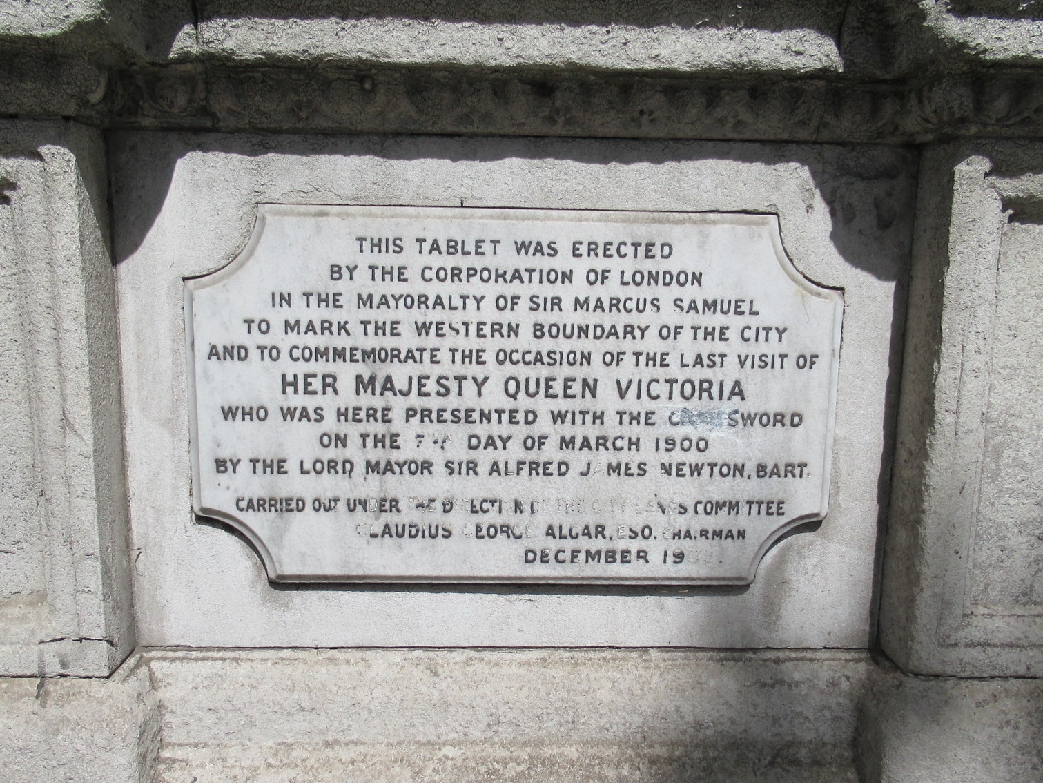 Last Visit by Queen Victoria Marker
