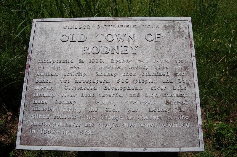 Old Town of Rodney Marker image. Click for full size.