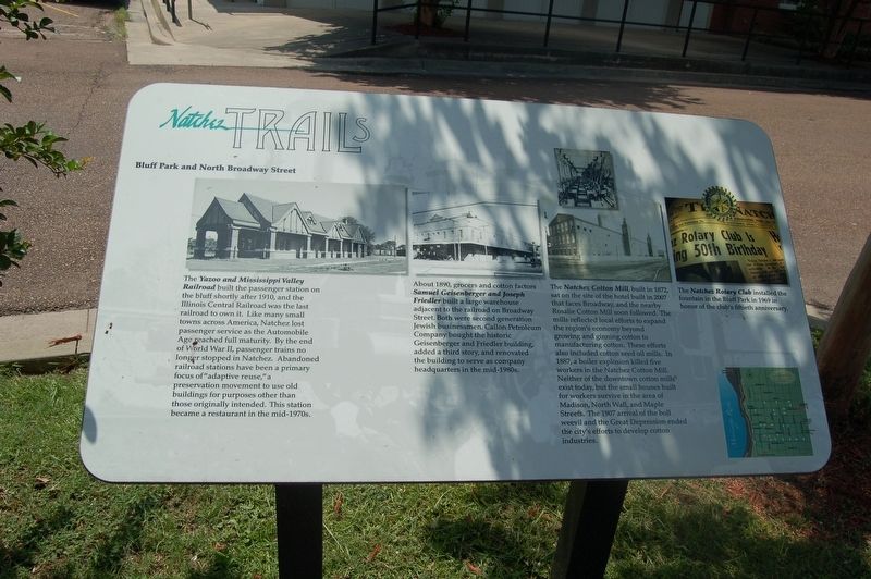 Bluff Park and North Broadway Street Marker image. Click for full size.