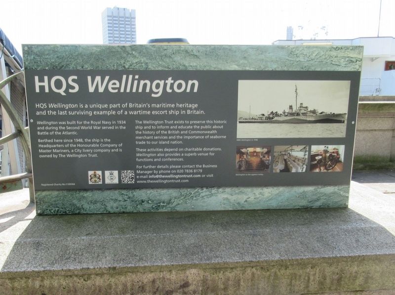 HQS Wellington Marker image. Click for full size.