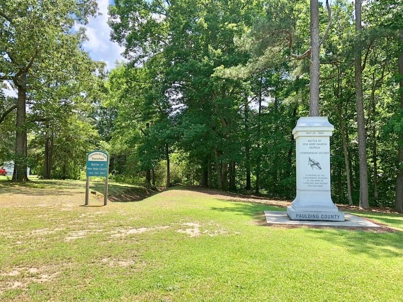 Part of the battlefield near the Second Baptist Church of New Hope.. Click for full size. Part of the battlefield near the Second Baptist Church of New Hope. image. Click for full size.
