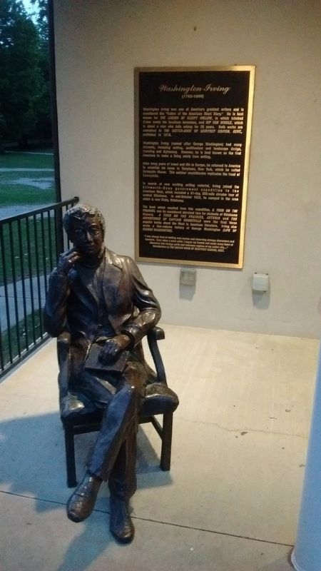 Washington Irving Marker. Click for full size. Washington Irving Marker image. Click for full size.