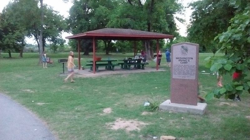 Washington Irving’s Camp Marker. Click for full size. Washington Irving’s Camp Marker image. Click for full size.