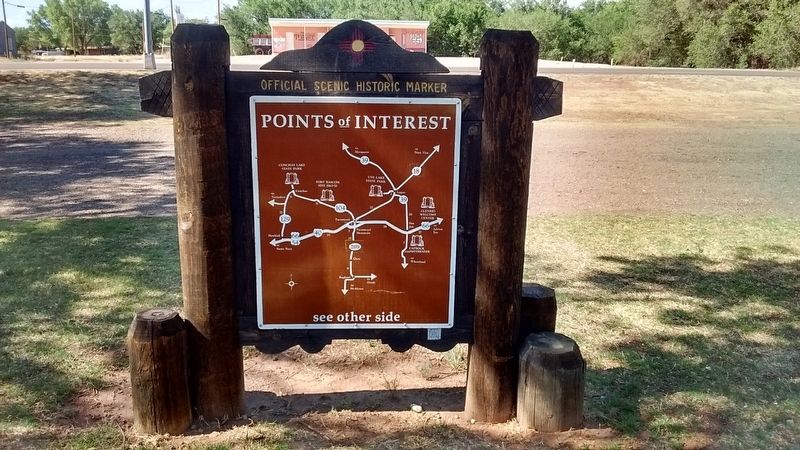 Comanche Country Marker (Back) image. Click for full size.