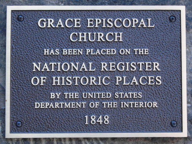 Grace Episcopal Church NRHP Marker image. Click for full size.