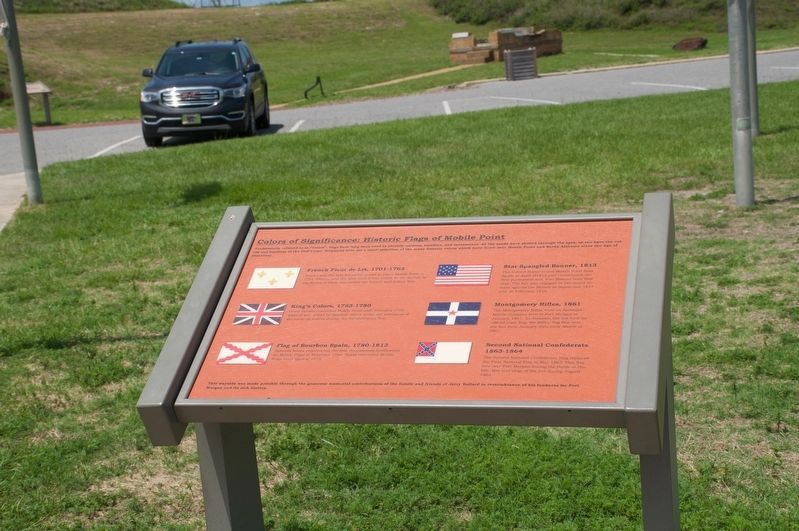 Colors of Significance Historic Flags of Mobile Point Marker. Click for full size. Colors of Significance Historic Flags of Mobile Point Marker image. Click for full size.