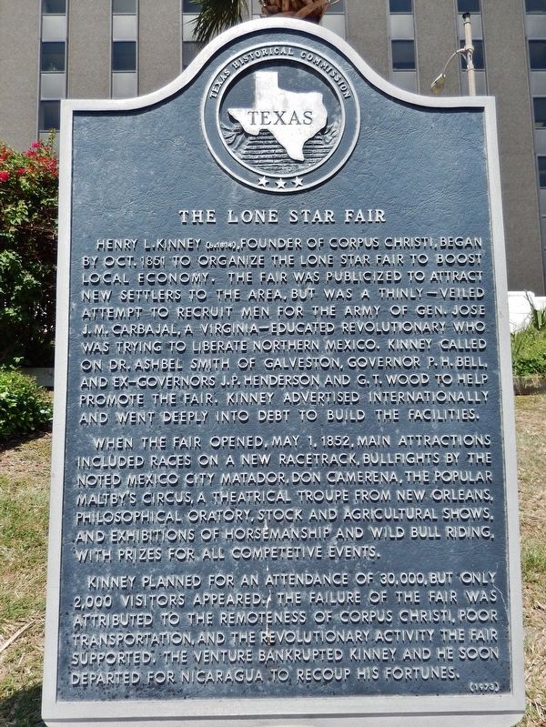 The Lone Star Fair Marker. Click for full size. The Lone Star Fair Marker image. Click for full size.