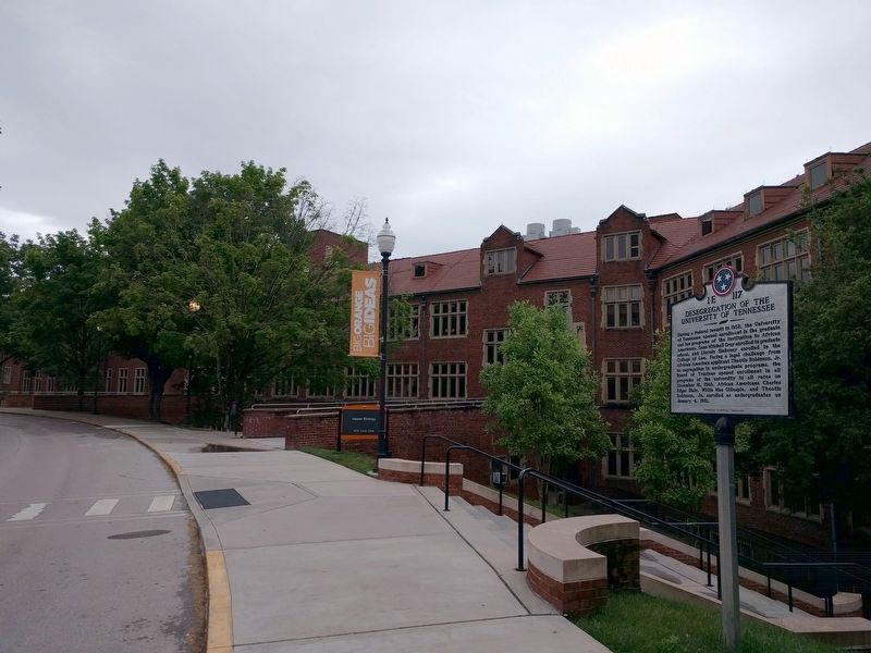 Desegregation of the University of Tennessee Marker. Click for full size. Desegregation of the University of Tennessee Marker image. Click for full size.