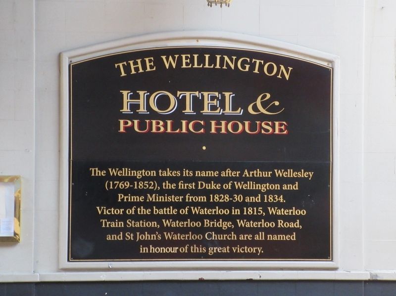 The Wellington Hotel & Public House Marker image. Click for full size.