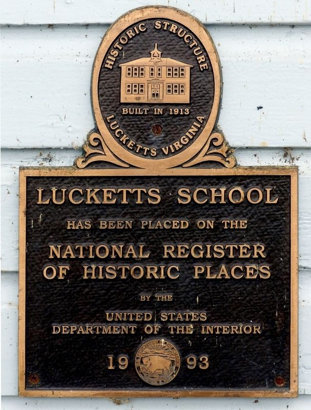 Lucketts School Marker image. Click for full size.