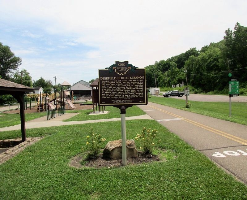Deerfield- South Lebanon Marker image. Click for full size.