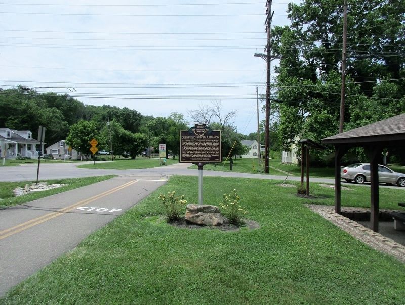 Deerfield- South Lebanon Marker image. Click for full size.