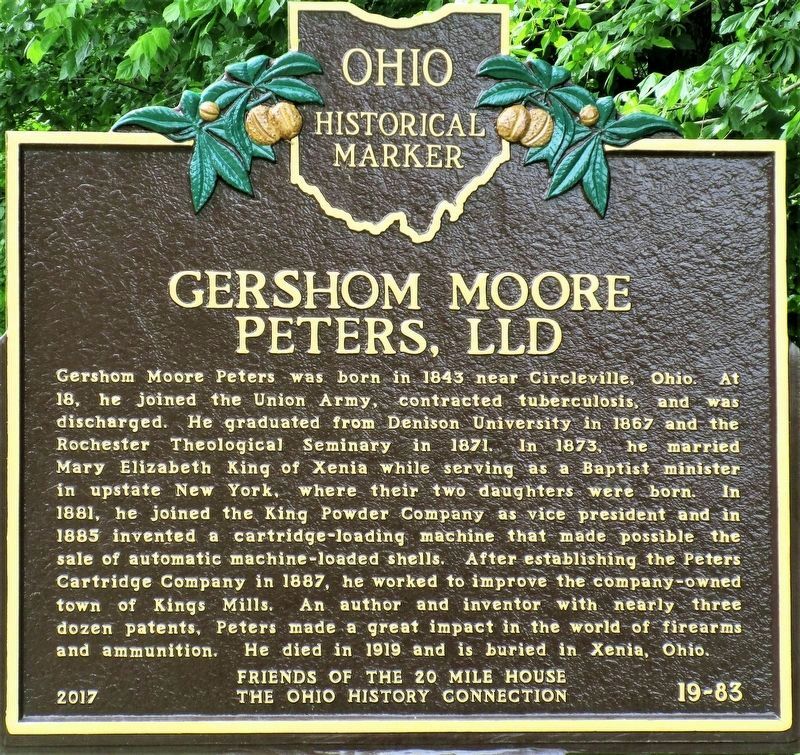 Gershom Moore Peters, LLD Marker image. Click for full size.
