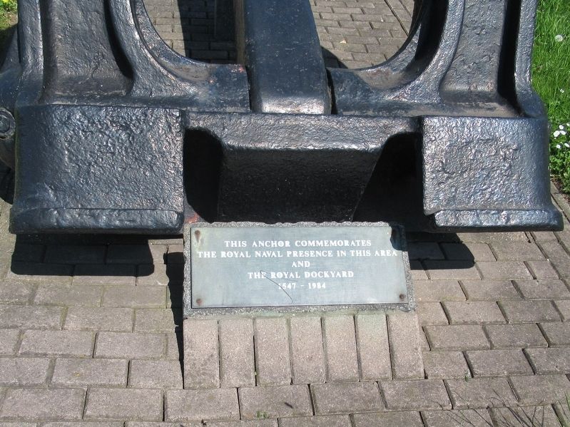 The Royal Dockyard Anchor Marker image. Click for full size.