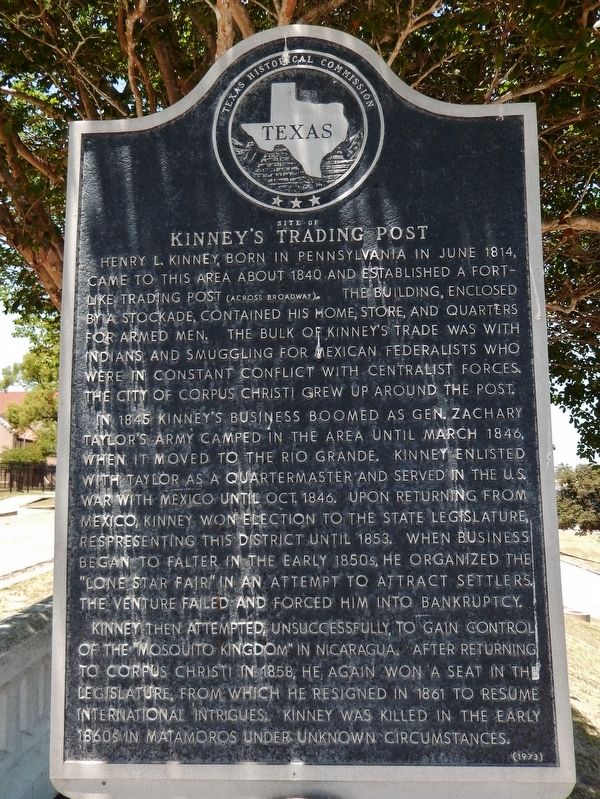 Site of Kinney's Trading Post Marker image. Click for full size.