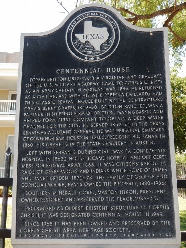Centennial House Marker. Click for full size. Centennial House Marker image. Click for full size.