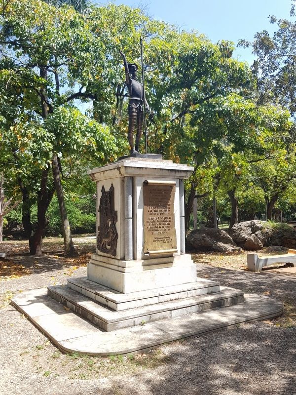 An additional view of the Don Quijote statue near the José Alejandro Peña Marker. Click for full size. An additional view of the Don Quijote statue near the José Alejandro Peña Marker image. Click for full size.