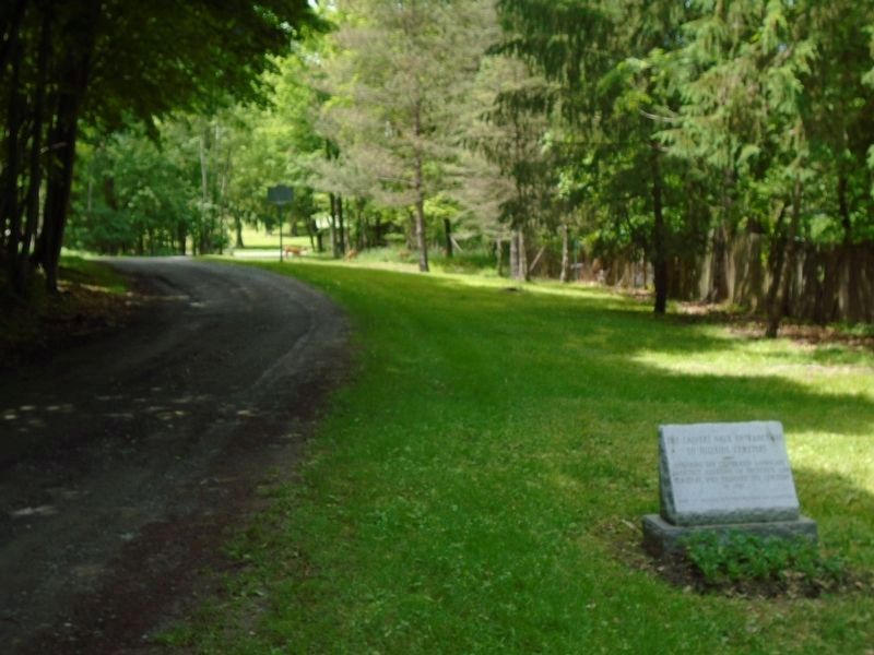 The Calvert Vaux Entranceway to Hillside Cemetery Marker. Click for full size. The Calvert Vaux Entranceway to Hillside Cemetery Marker image. Click for full size.