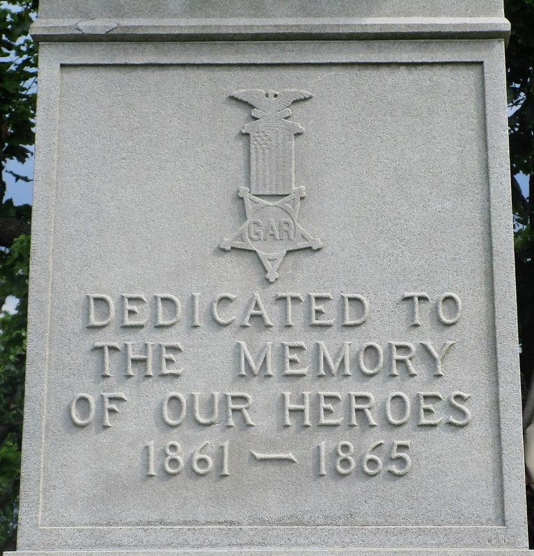 Cedarville Civil War Monument Marker. Click for full size. Cedarville Civil War Monument Marker image. Click for full size.