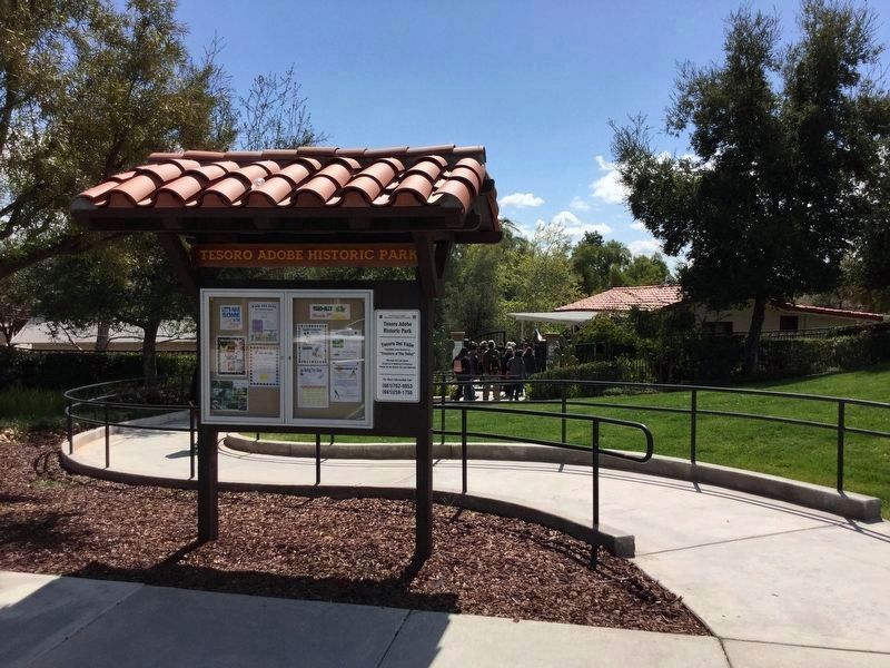 Tesoro Adobe Historic Park entrance. Click for full size. Tesoro Adobe Historic Park entrance image. Click for full size.