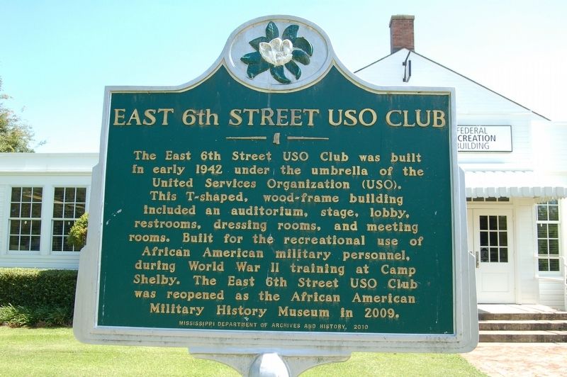 East 6th Street USO Club Marker image. Click for full size.