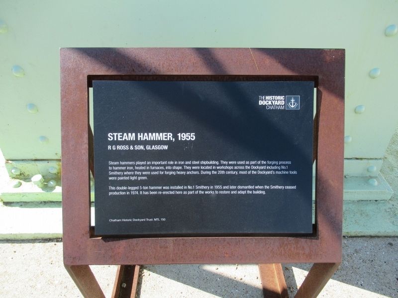 Steam Hammer, 1955 Marker. Click for full size. Steam Hammer, 1955 Marker image. Click for full size.