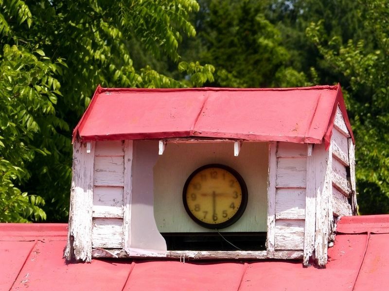 Clock in the Chicken House Cupola image. Click for full size.