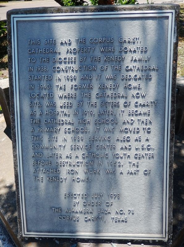 Corpus Christi Cathedral Site Marker. Click for full size. Corpus Christi Cathedral Site Marker image. Click for full size.