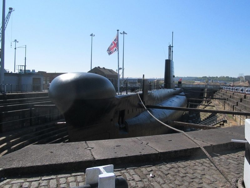 HM Submarine Ocelot in No. 3 Dry Dock image. Click for full size.