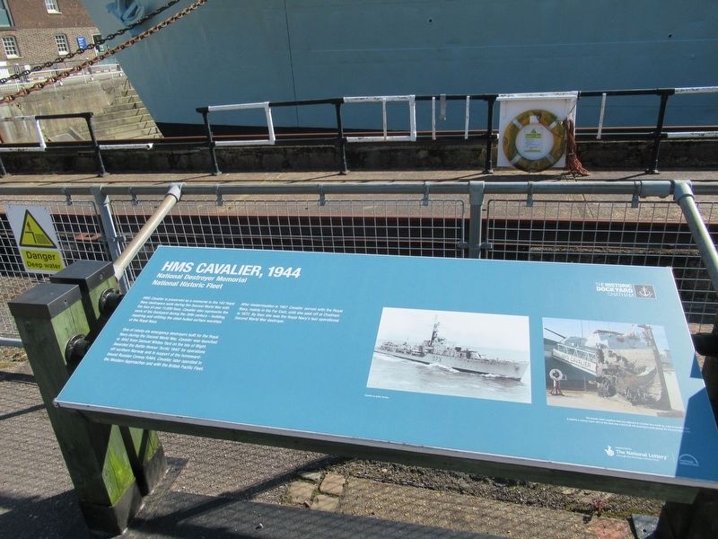 HMS Cavalier, 1944 Marker image. Click for full size.