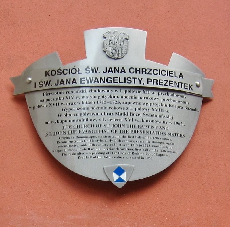 Church of St. John the Baptist and John the Evangelist Marker. Click for full size. Church of St. John the Baptist and John the Evangelist Marker image. Click for full size.