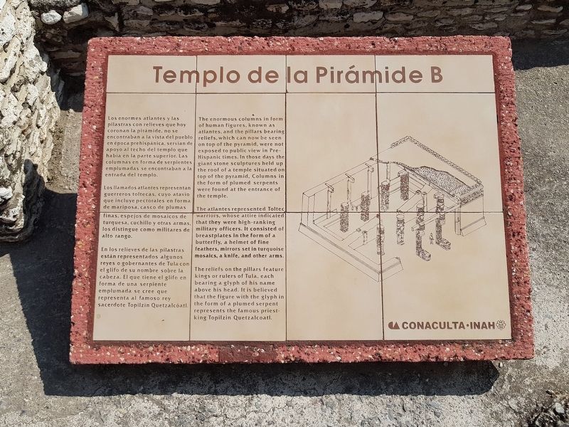 The Temple of Pyramid B Marker image. Click for full size.